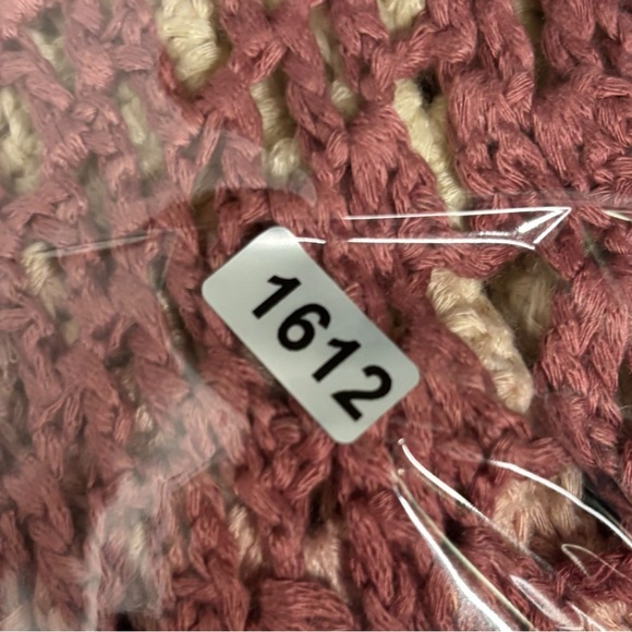 Umgee Crochet Knit Open Front Long Line Cardigan Kimono Size Small Ombré - Picture 8 of 8